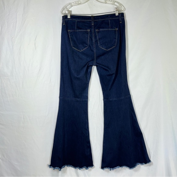 Judy Blue Memphis High Rise Super Flare Jeans Dark Wash Jeans 8396 NWOT - Picture 3 of 8